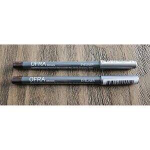 2X Ofra Eyeliner Pencil Brown  Full Size 1.2 g .04 oz NEW Sealed